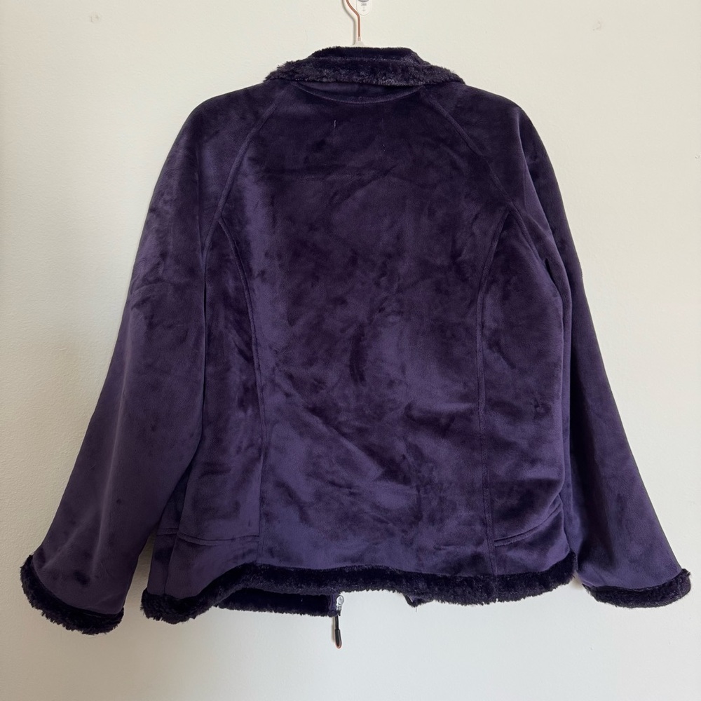 GreenTea Deep Purple Plush Jacket - Picture 6 of 7